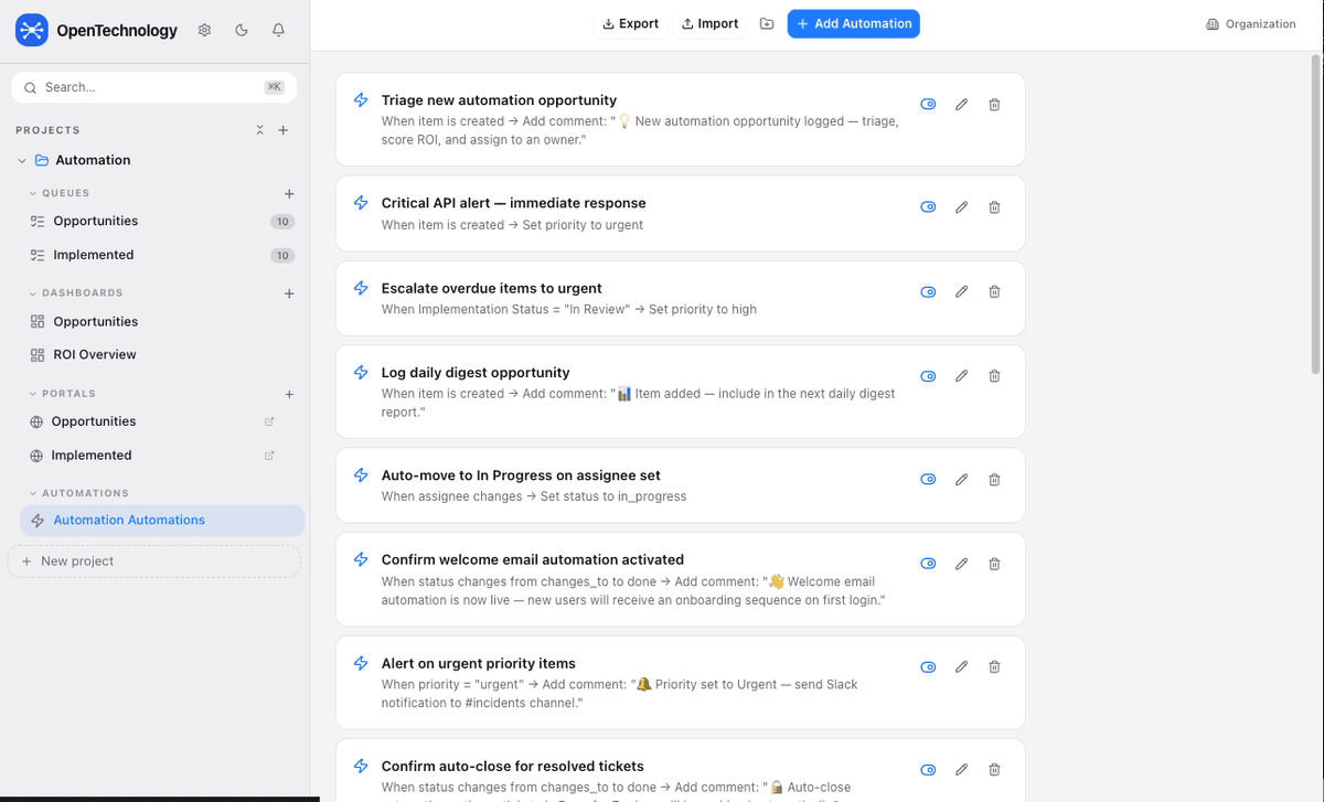Workflow automation