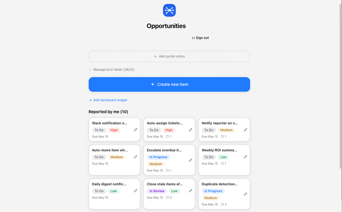 Client portal