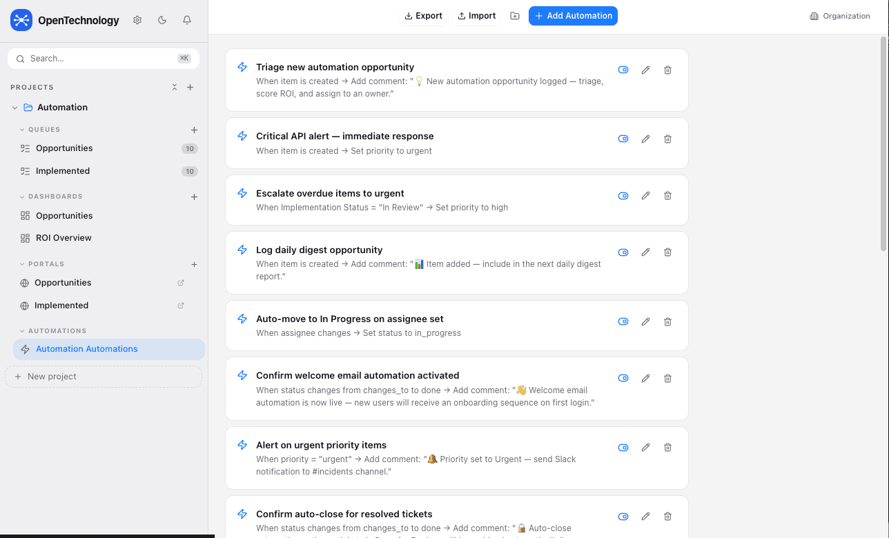 Workflow automation